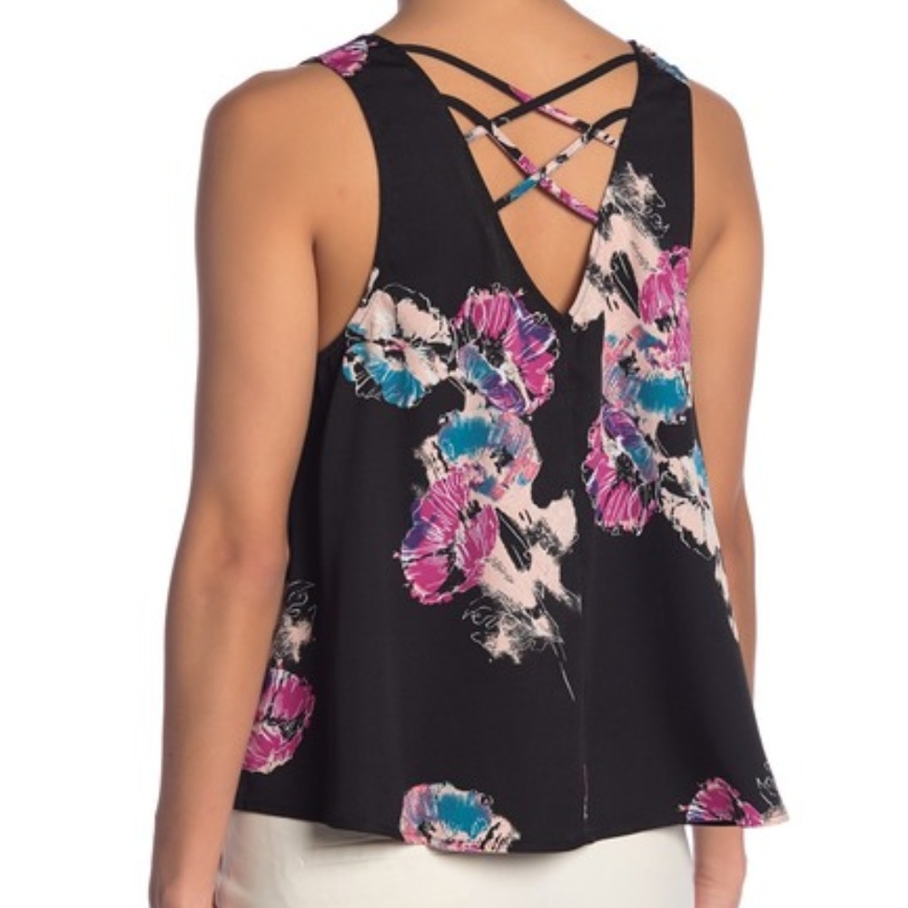 Abound Crisscross Floral Tank Top - Picture 2 of 6